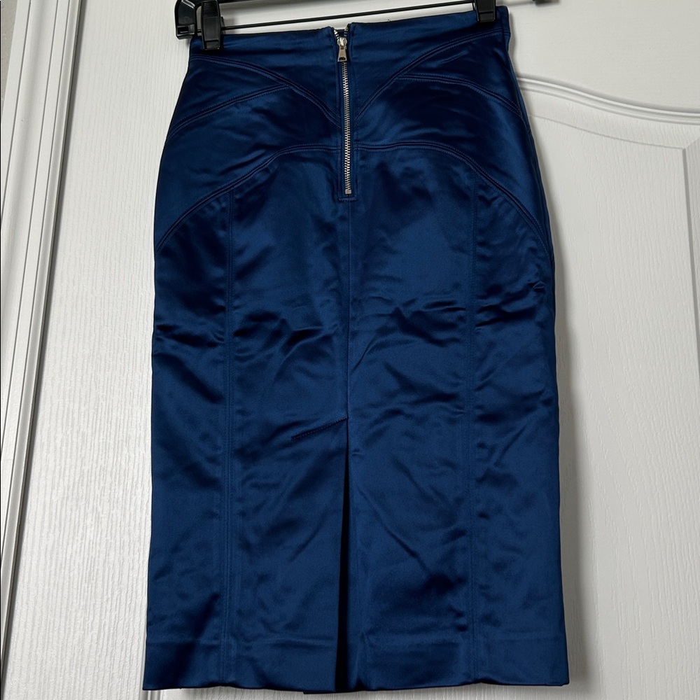 bebe Navy Pencil Skirt - Picture 6 of 7